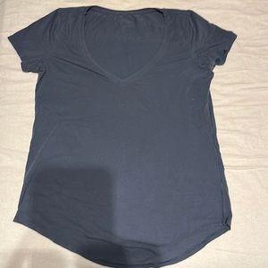 Blue Lululemon vneck tshirt